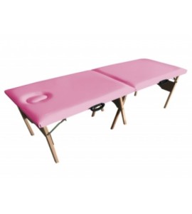 Maca de Madeira Portátil Com Orifício Estofado Rosa MT-02RO - Best Pro